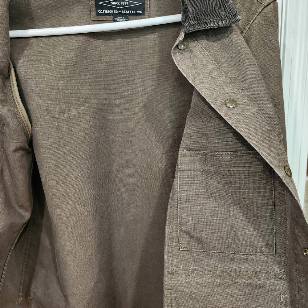 Filson Dry Tin Cloth Crusier - X-Large - Otter Green - Made in USA - Picture 7 of 14